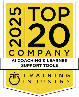 top AI coaching and learner support tools companies badge