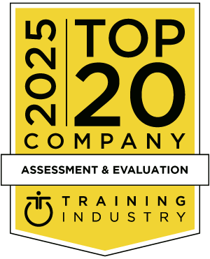 top assessment and evaluation training companies badge