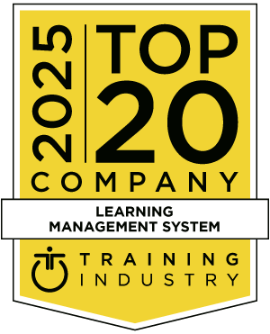 top LMS training companies badge