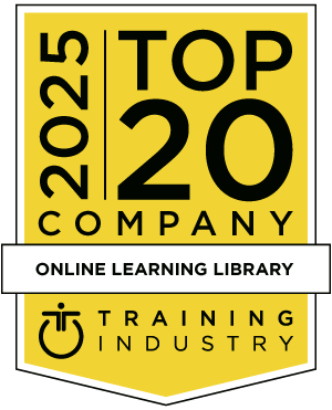 top online learning libraries companies badge